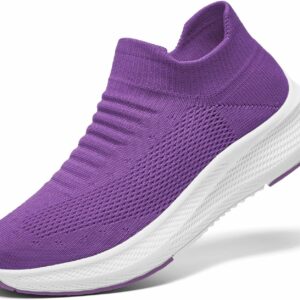 Women's Breathable Slip-On Knit Walking Shoes