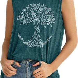 Women's Tree of Life Nature Graphic Tank Top