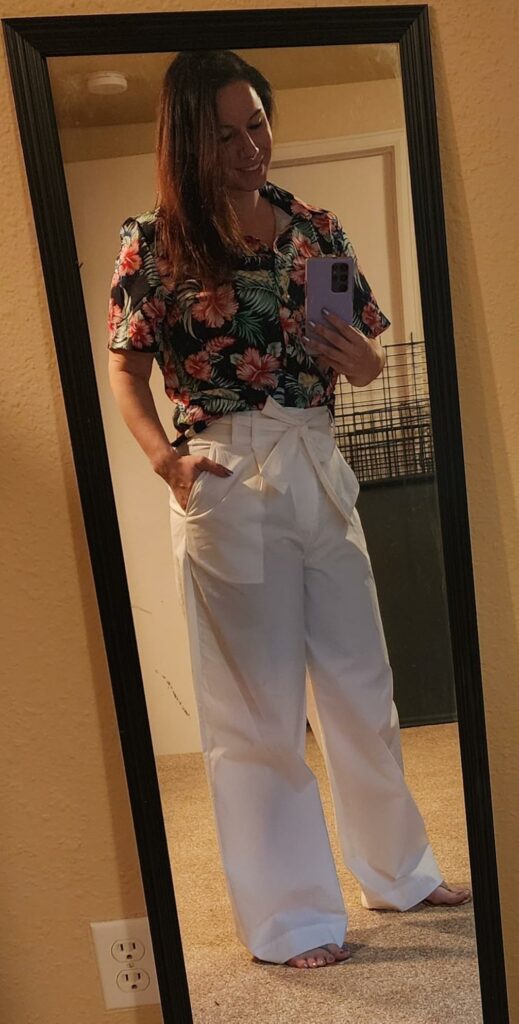 Women's Casual Button-Down Floral Hawaiian Beach Shirt