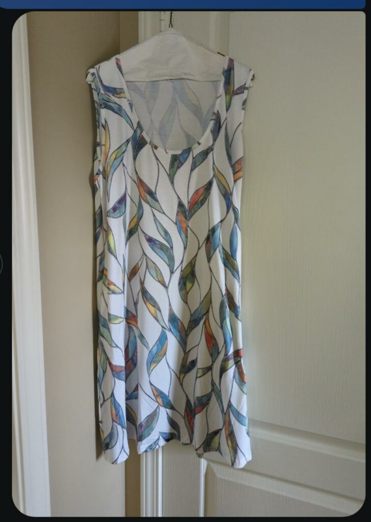Women's Loose V-Neck Sleeveless Knee-Length Sundress with Pockets